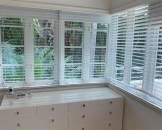 Wood blinds with blackout shades