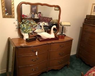 Dresser with mirror