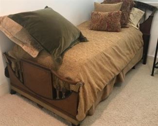 Twin bed. Estimate $1000