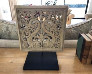 Terra cotta tile 13.75 x 13.75. Estimate $1800