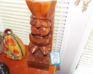 Tiki Wood Carving - Made in Hawaii