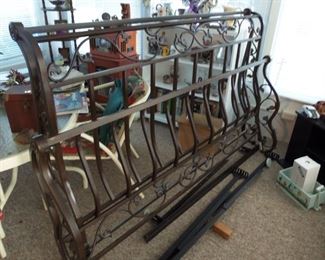 King Size Iron Headboard & Footboard
