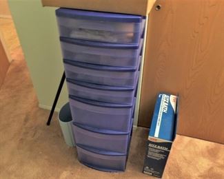 Several Plastic Storage Units