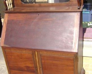 MAHOGANY DROP FRONT DESK