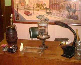 THE WALL HAS A  PAINTED A MURAL