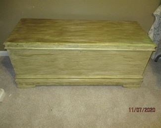Painted Roos Cedar chest 