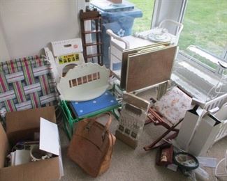 some of the tables chairs stands