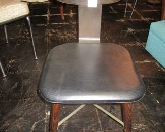 Nice looking MCM chair vinyl and bent ply wood  back no markings