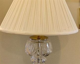 Item 35:  Waterford lamp - 20":  $125