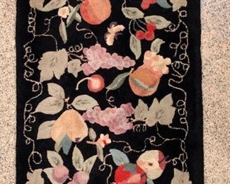 Item 37:  Claire Murray Hooked rug - 35.5" x 24":  $85