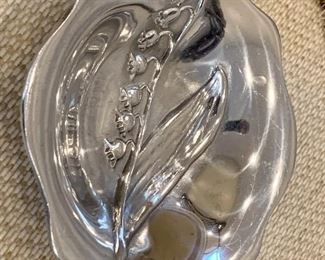Item 245:  Lily of the valley Mariposa dish:  $28