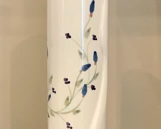 Item 46:  Pottery vase, signed - 11.75":  $18