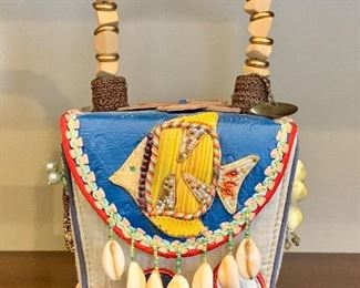 Item 48:  Mary Frances pocketbook - 5.25" x 10":  $55