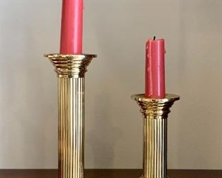 Item 86:  Baldwin brass candlesticks:  $35.00                                       Tallest - 6.5"