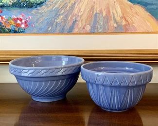 Item 246:  Fioriware mixing bowls made in Zanesville, Ohio:  $55 for pair