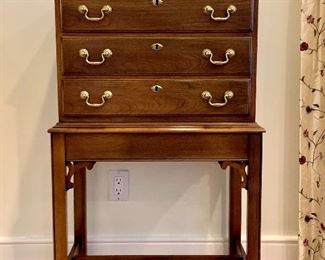 Item 94:  Statton Cherry TruType Americana Silverware chest - 23.5"l x 16"w x 40"h:  $450