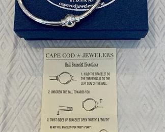 Item 261:  Sterling Silver Cape Cod Jeweler's bracelet -gift-able! :  $38