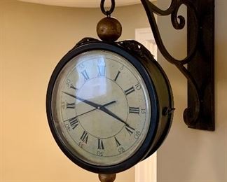 Item 207:  Hanging clock - 14" x 18":  $75.00