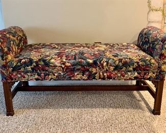 Item 208:  Upholstered bench - 53"l x 19"h x 24"h:  $250
