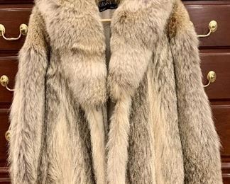 Item 150:  Revillon Coyote Fur Coat:  $695.00                                                             WINTER IS COMING!