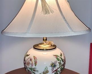 Item 290:  Decorative lamp with brass bottom - 18":  $75