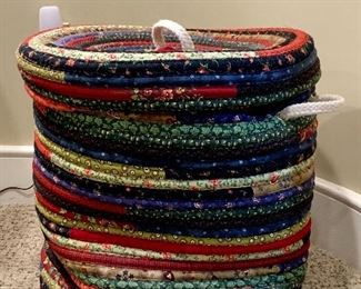 Item 226:  Woven fabric basket - 20":  $42