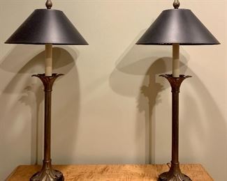 Pair, Mantle Lamps: $225