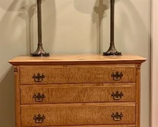 Vintage Birdseye Maple 4- Drawer Chest of Drawers: $575