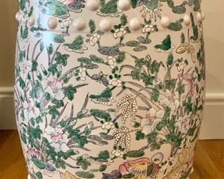 Ceramic Ornate Garden Stool: $145