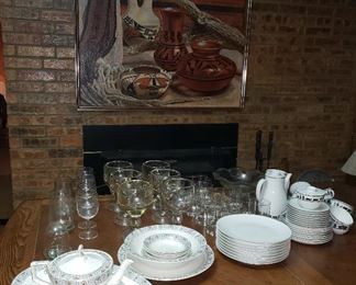 China, original artwork, and wood burning slide-in fireboxes.