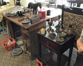 Various Pieces of Furniture, Brass
