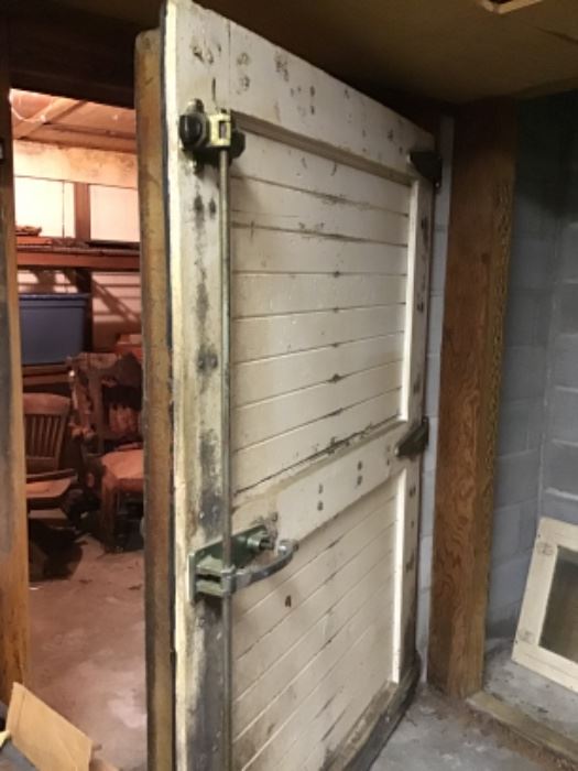 Huge, very Cool Antique Industrial Door with working Hardware 