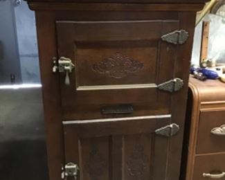 Antique Oak Polar Ice Box