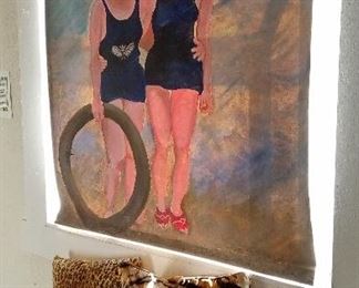 large unframed canvas