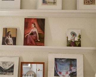 various small original pieces of art