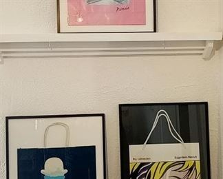 framed shopping bags