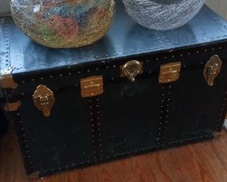 wire sculpture and trunk