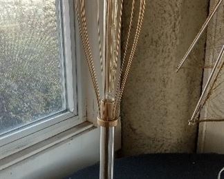 sculptural wire lamp