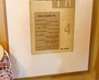 framed vintage periodical