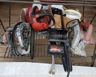 Chainsaw and tools