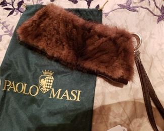 Paolo Masi Fur Clutch Purse