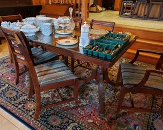 Vintage Dining Table and chairs 