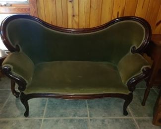 Antique Victorian settee 