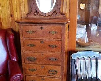 Antique lingerie chest of drawers