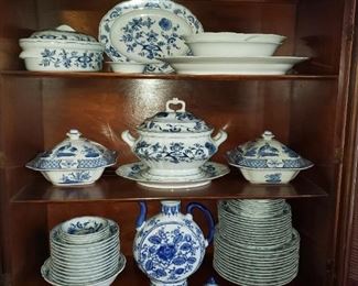 Danube, Wood & Sons, Royal Copenhagen blue and white porcelains