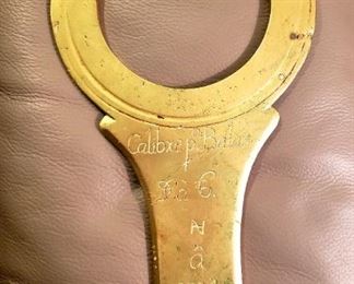 Antique cannonball gauge Brass