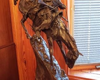 Frederic Remington Bronze Mountain Man of 300 
Measures 26"
