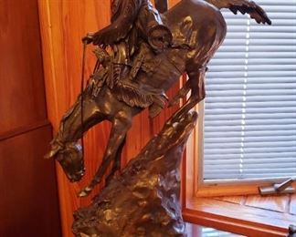 Frederic Remington Bronze Mountain Man of 300 
Measures 26"
