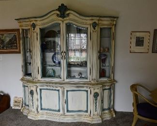 Spectacular French Country China Cabinet. One of a kind piece. Was $2795, now $1695.