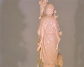 BACK VIEW OF THE WONDERFUL IVORY COLORED FIGURINE